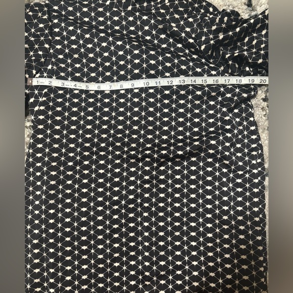 Mango Black and White Skater  Knee-Length Dress - Picture 11 of 12